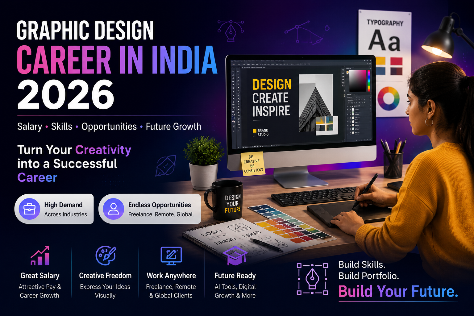 Graphic Design Career in India 2026: Salary, Opportunities & How to Get Started