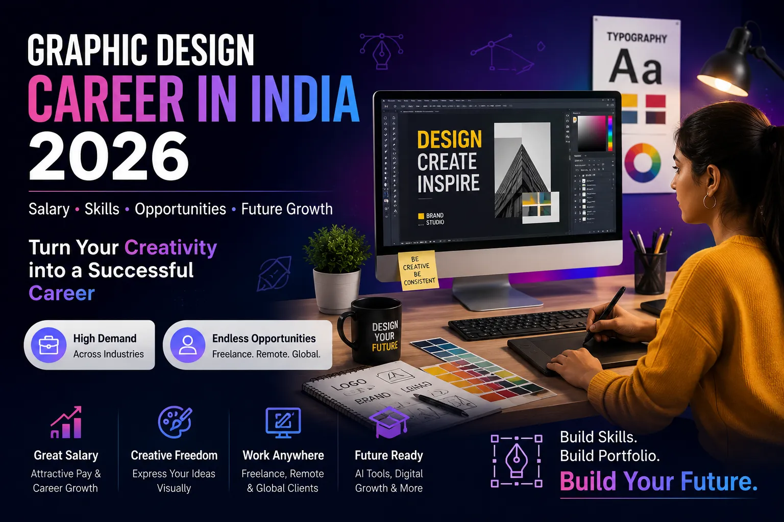 Graphic Design Career in India 2026: Salary, Opportunities & How to Get Started