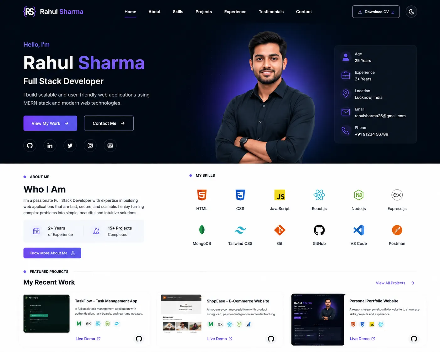 Personal Portfolio Website